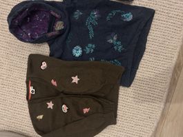 Mädchen Kleiderpaket Gr. 110, Hoodie & Strickjacke, Top! (51