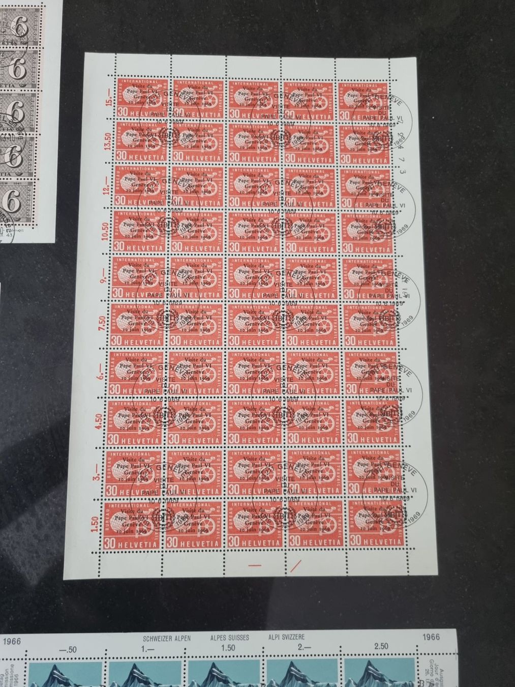 Alle Briefmarken: Lot mit 11 gestempelten Bogen/Bogenteile – Gebraucht aus Gümligen von Geniusbuy 7