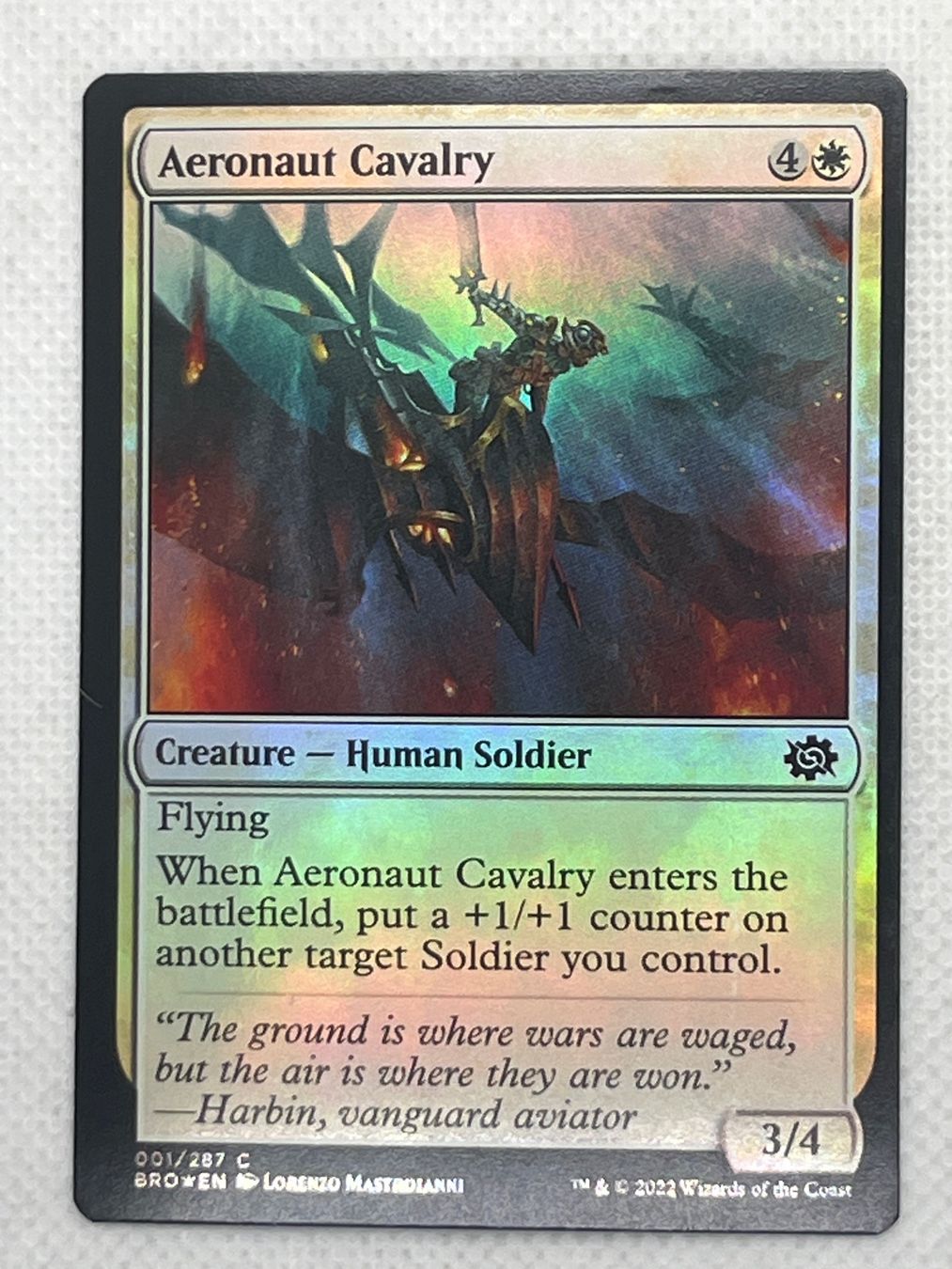 Magic The Gathering Carte collezionabili: MTG Aeronaut Cavalry BRO 1 Englisch Common Foil – Usato da Hinterkappelen venduto da Kim1992