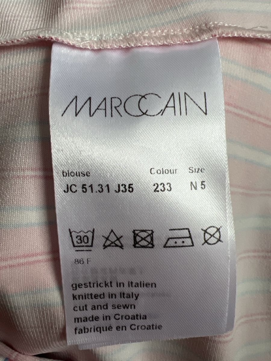 Marc Cain Camicette: Marc Cain Bluse Gr. N5, rosa gestreift – Nuovo (secondo la descrizione) da Kreuzlingen venduto da Muschel64 4