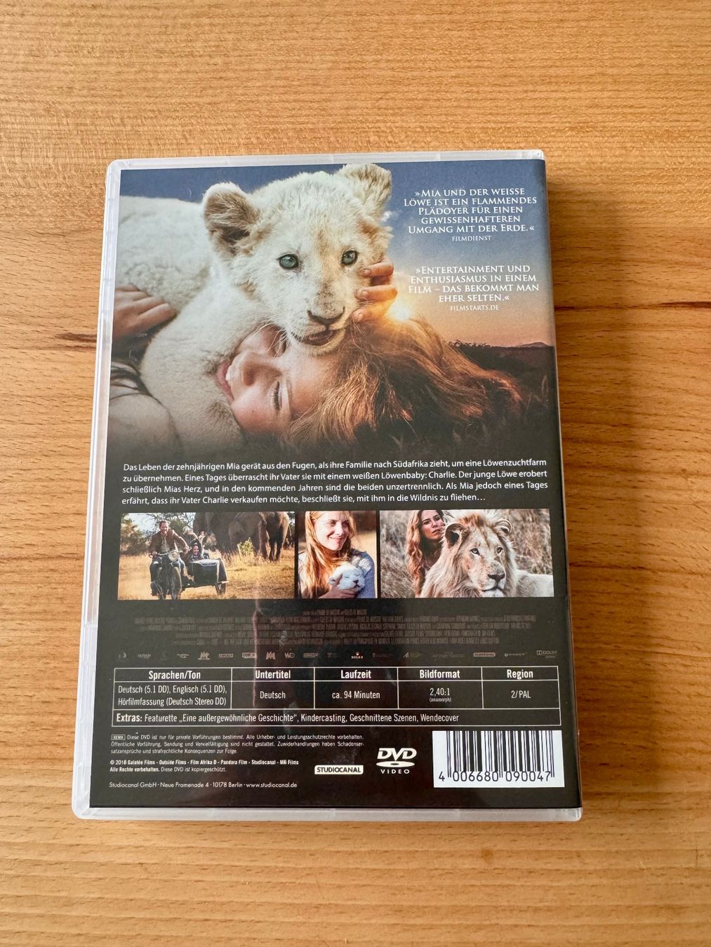 Tutti i DVDs: DVD - Mia und der weisse Löwe – Usato da Gersau venduto da walin_6442 2