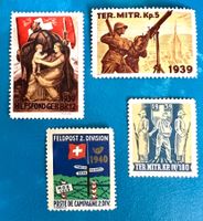 Ww2 4 timbres armée suisse Briefmarken schweiz armée