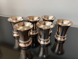 Jezler Gobelets Becher, Silber 800, 6 Stück, top Zustand