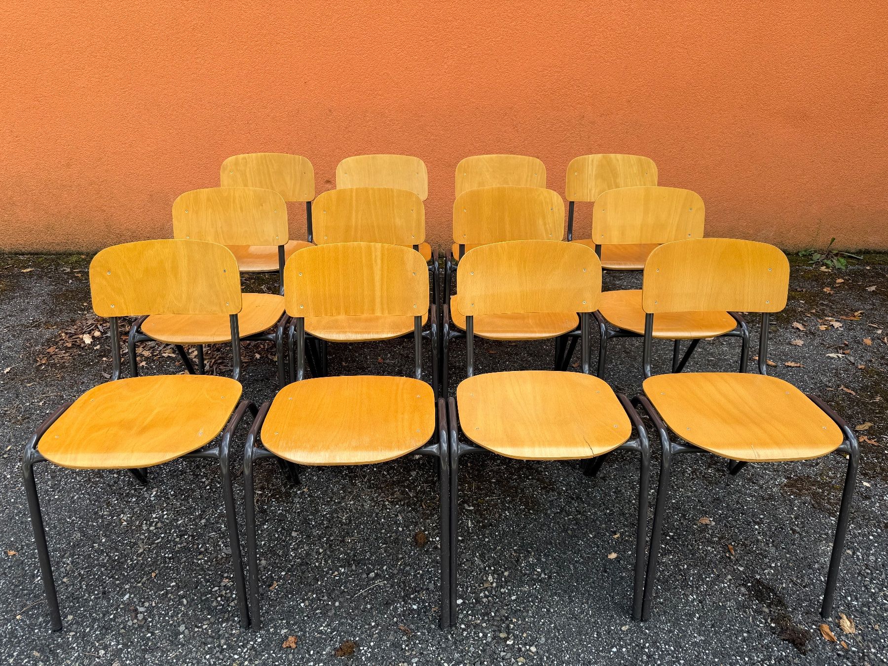 Sedie: 12 Schul- Atelierstühle, Stapelbar – Usato da Zwingen venduto da moje1 7
