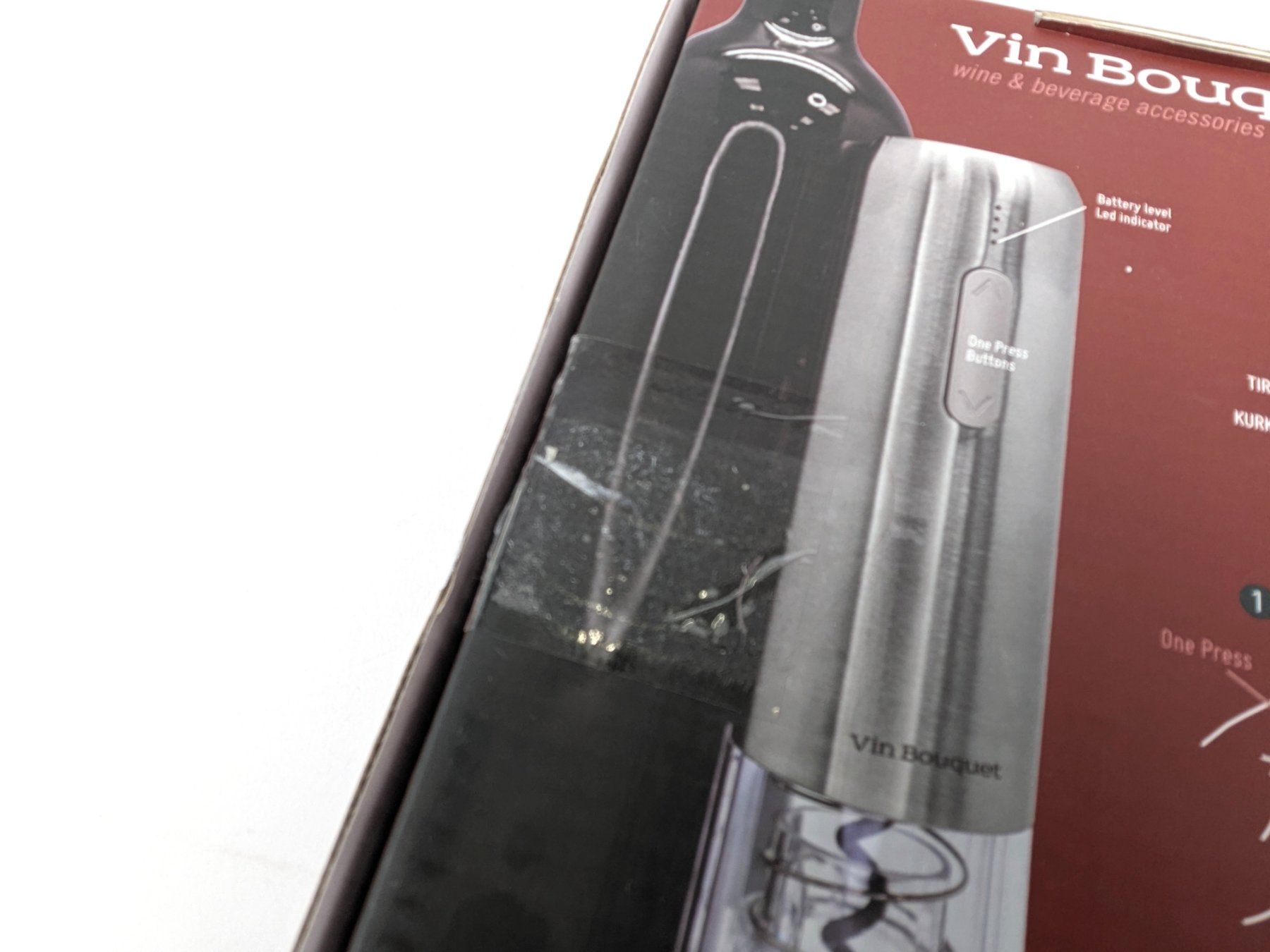 Apribottiglie & Tappi per chiusura: VIN BOUQUET Compact Elektrischer Korkenzieher – Usato da Dintikon venduto da Restwert_Dintikon 8