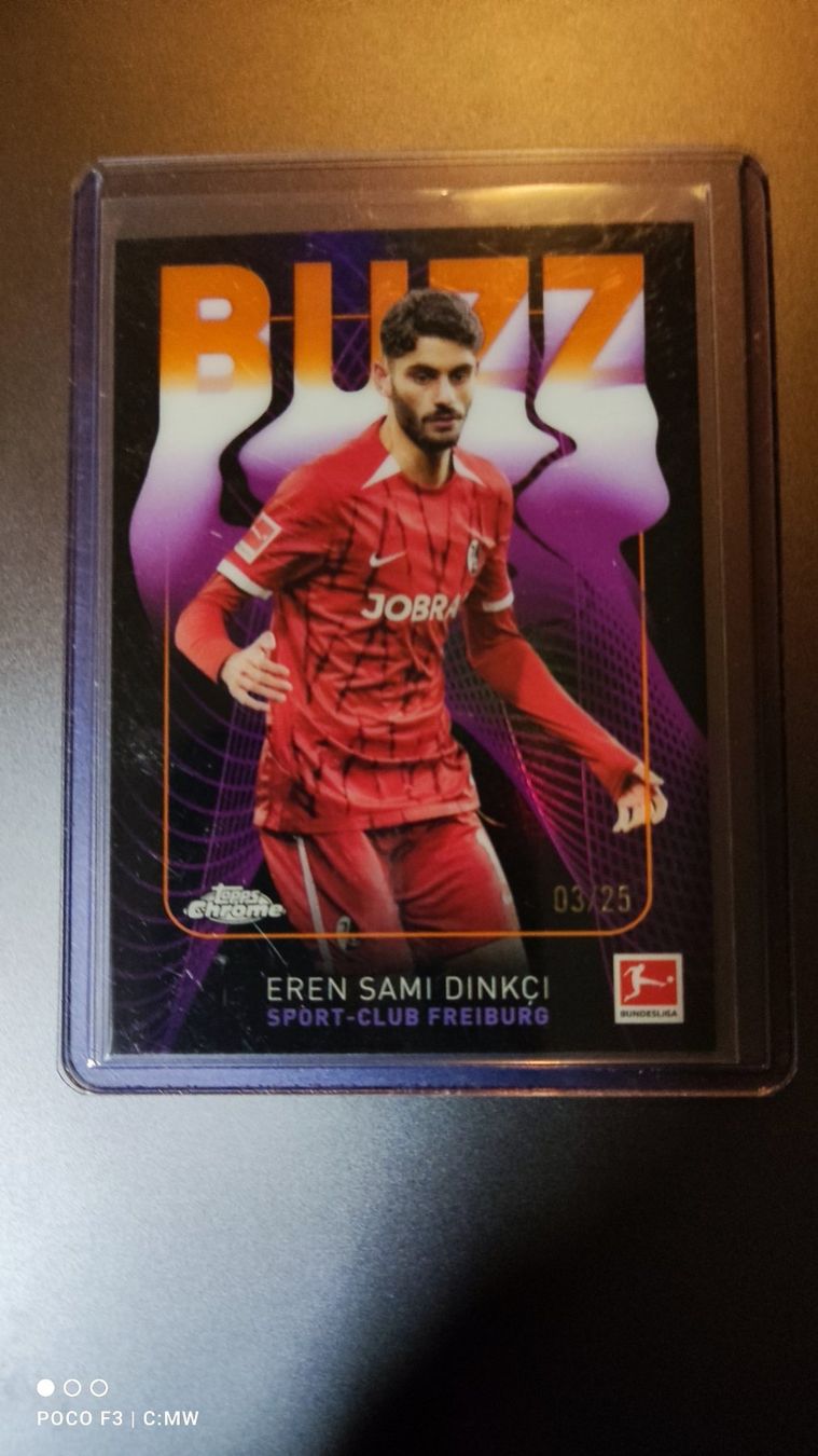 Topps Carte collezionabili: Topps Chrome 24/25 Eren Sami Dinki / 25 orange Buzz – Usato da St. Gallen venduto da RudyundFloydCards