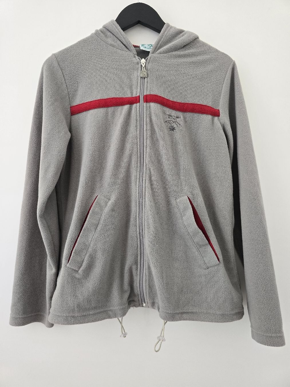 Giacche: Fleecejacke Hammerschmid grau rot Grösse S – Usato da Tecknau venduto da Leni_SecondLove