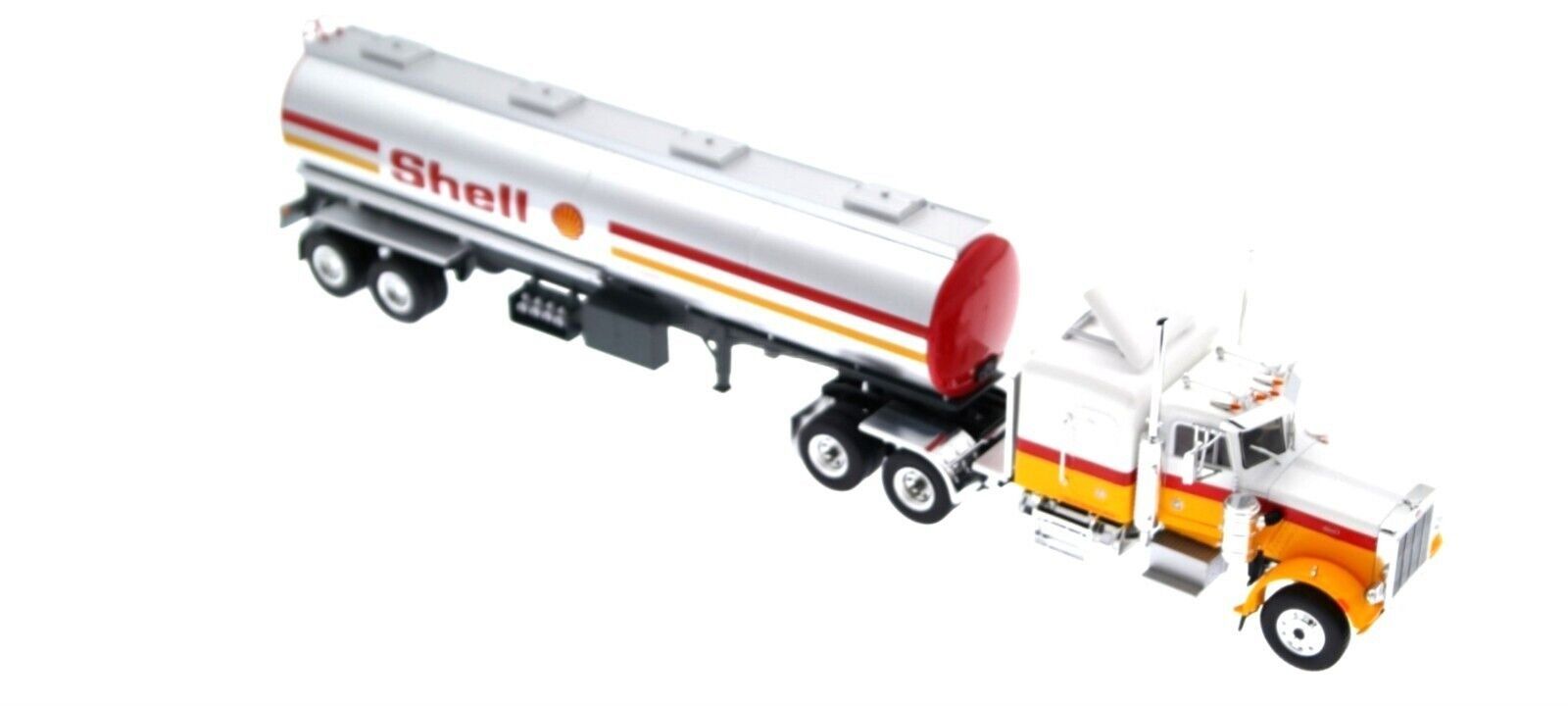 Peterbilt Modellini d'auto: Peterbilt 359 LKW Tanksattelschlepper 1970 "Shell gelb / – Nuovo e nell'imballaggio originale da Gerlafingen venduto da espero88 2