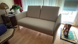 Sofa, 2er, hellbeige