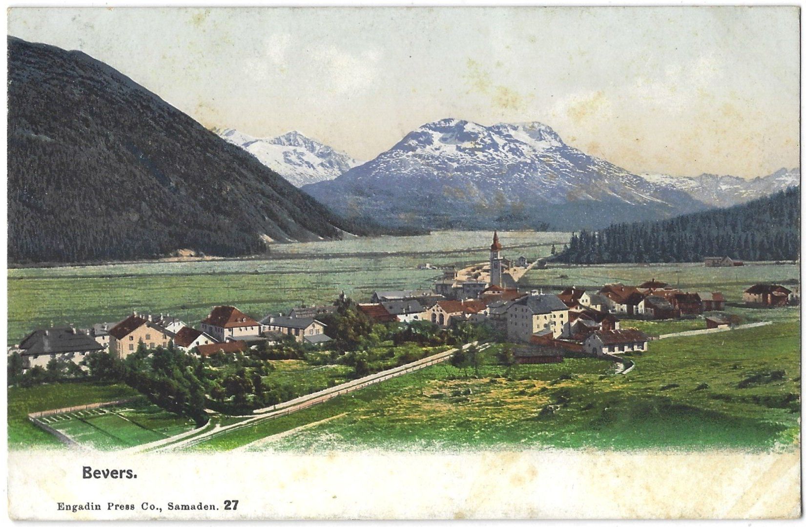 Ansichtskarten: Bevers. – Gebraucht aus Bütschwil von Jackson1A