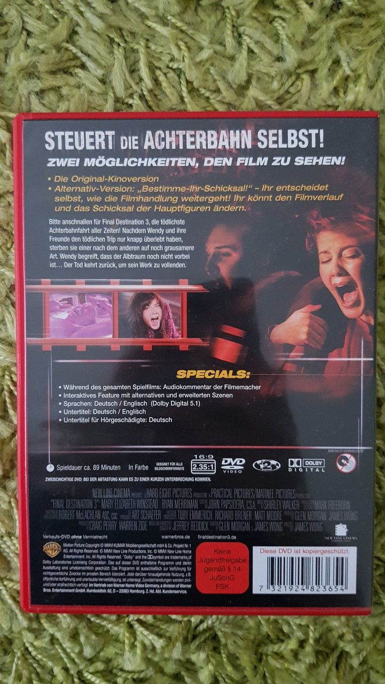 Tutti i DVDs: Final Destination 3 – Usato da Dornach venduto da Letizia1987 1