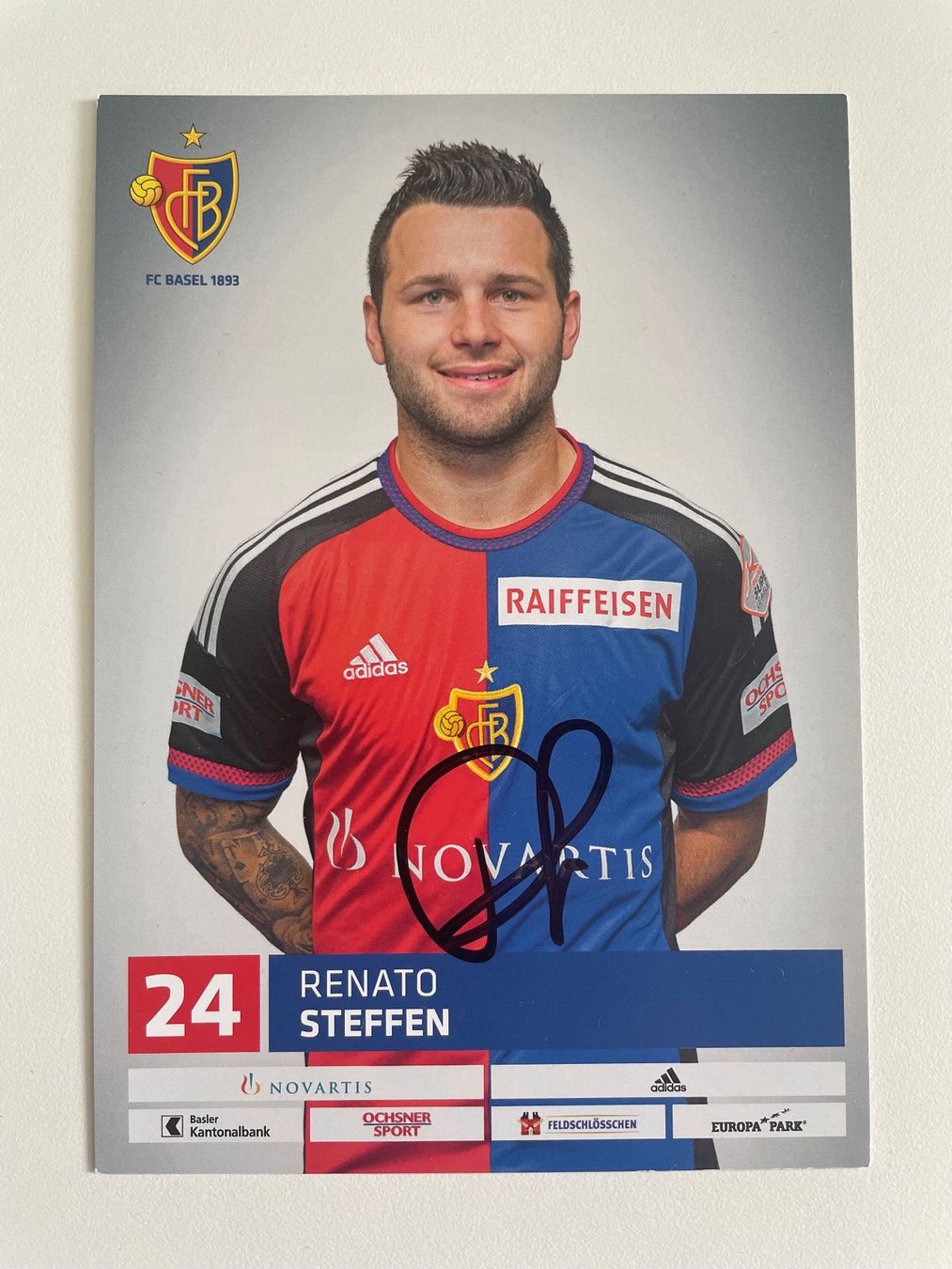 Autografi: FC Basel Autogrammkarten aus der Saison 2015/2016 – Usato da Cavigliano venduto da _droide 1
