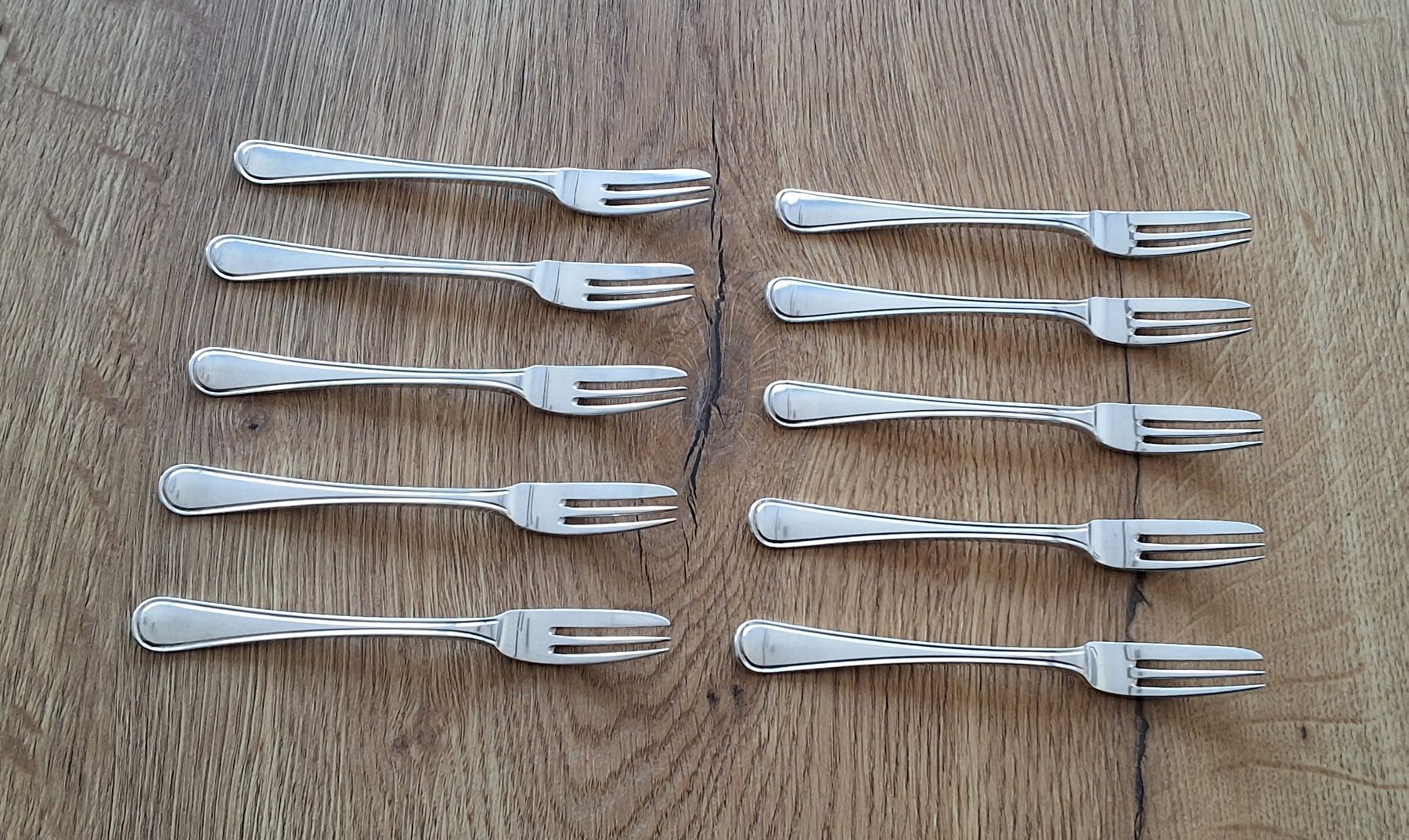 Gabeln: 10 antike Dessertgabeln (Silber 934) – Gebraucht aus Oftringen von Waltereg