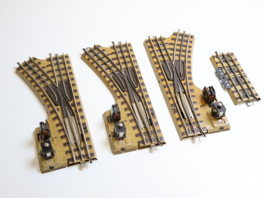 Märklin Vorkrieg 3 x Elektro Weichen H0 aus 1935 - Rarität (Gebraucht ...