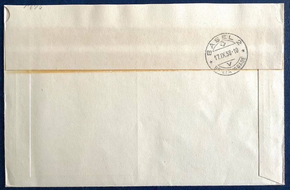 Alle Briefmarken: 1938- W11 Aarauer-Block auf R - Ersttagsbrief, Kat: 80. – Gebraucht aus Liestal von Pep3 1