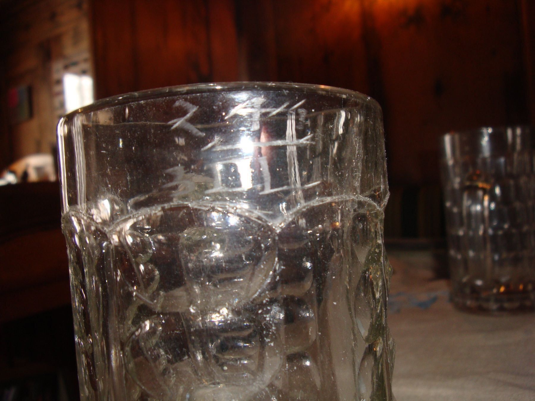 Gläser: 4 alte Bierhumpen aus Glas – Gebraucht aus häusernmoos von buc_8ftk 7
