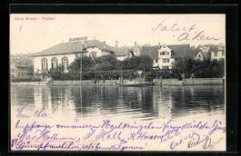 AK Thalwil, Hotel Krone am Ufer, 1904