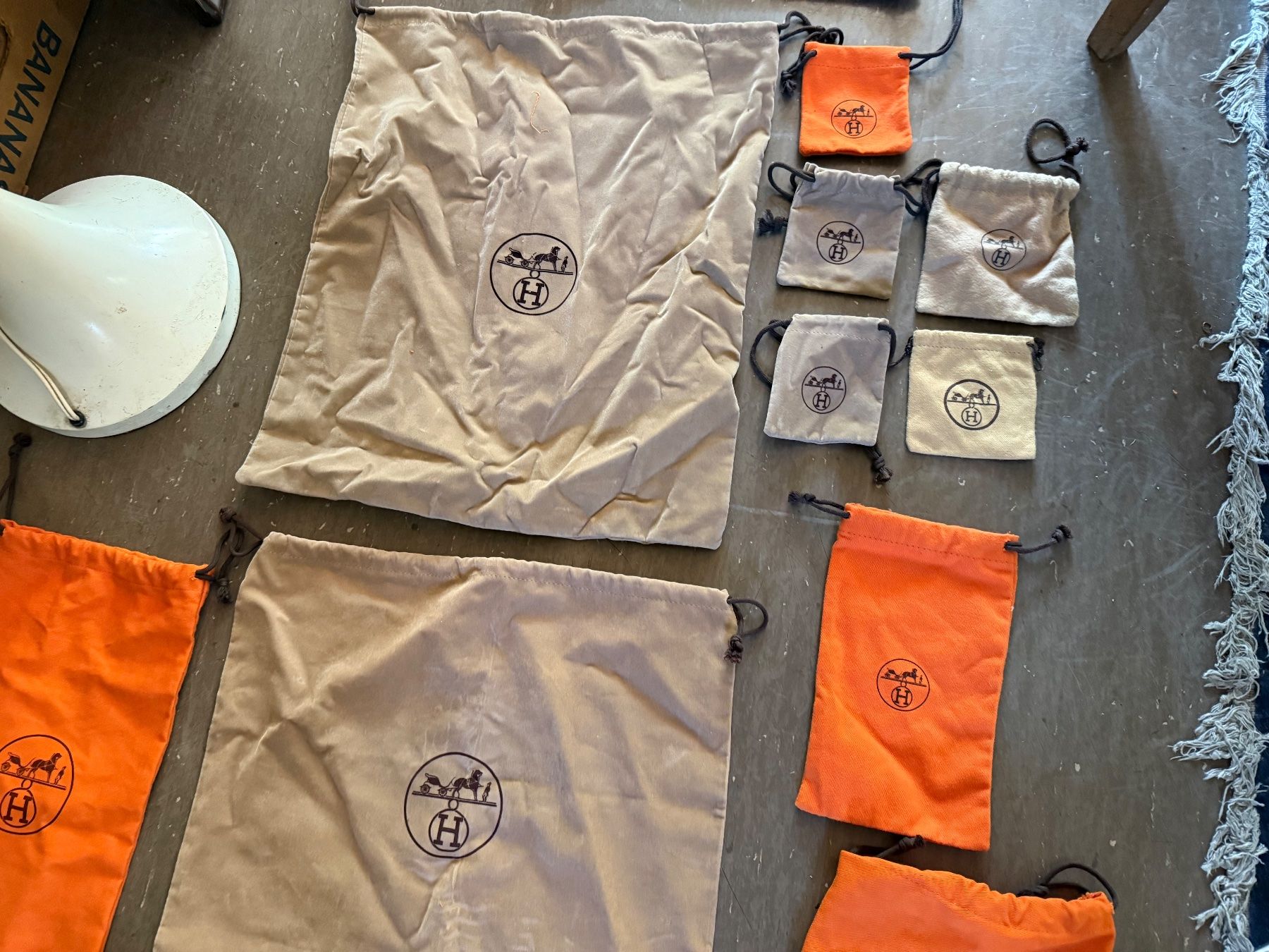 Hermès Borse: Konvolut Original Hermès Stoffbeutel Stoffbeutel Beutel – Usato da Bern venduto da Jwpm66 3
