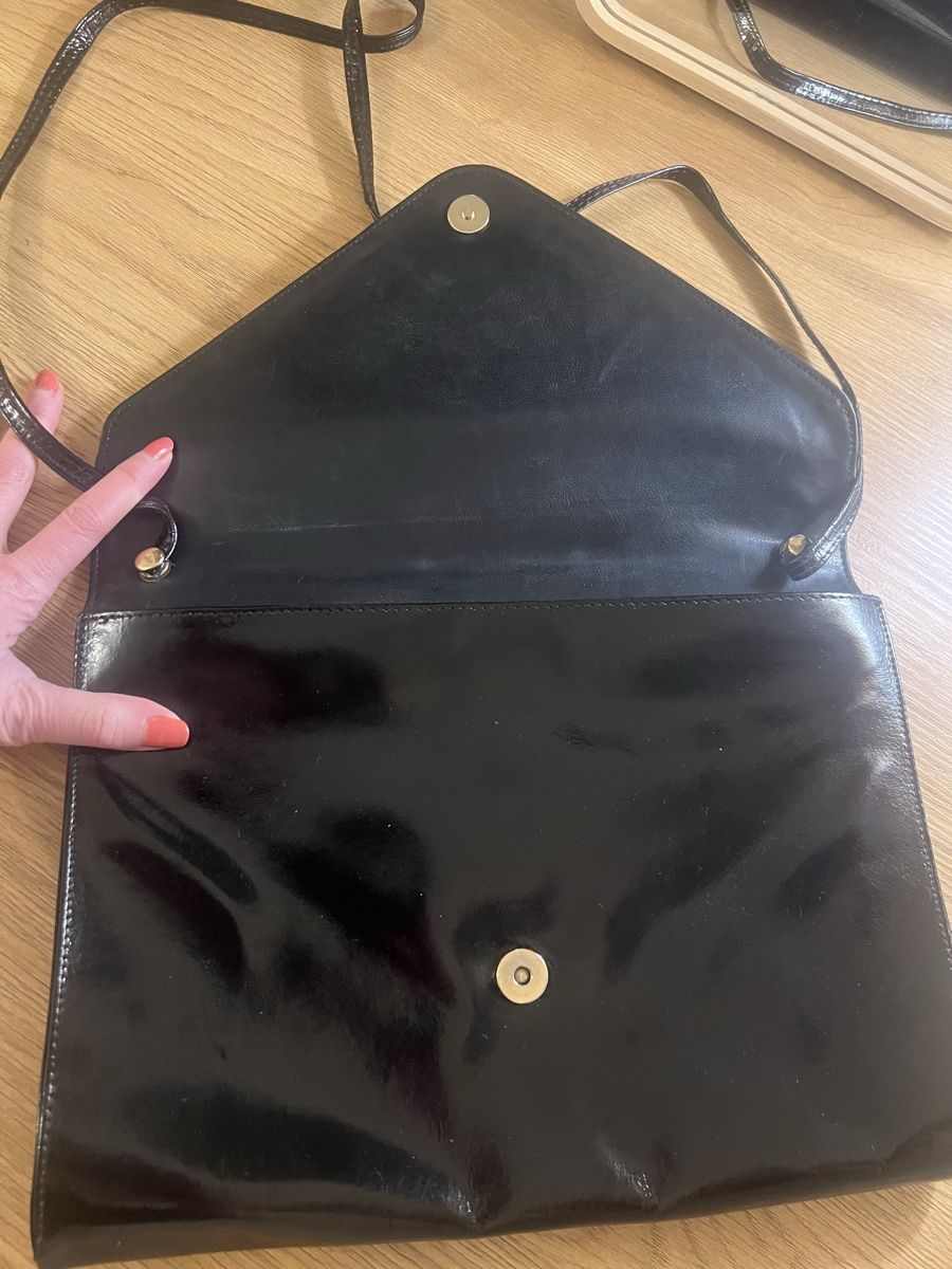 Taschen für Damen: Vintage Ledertasche Schwarz – Gebraucht aus Zürich von giulina8 2