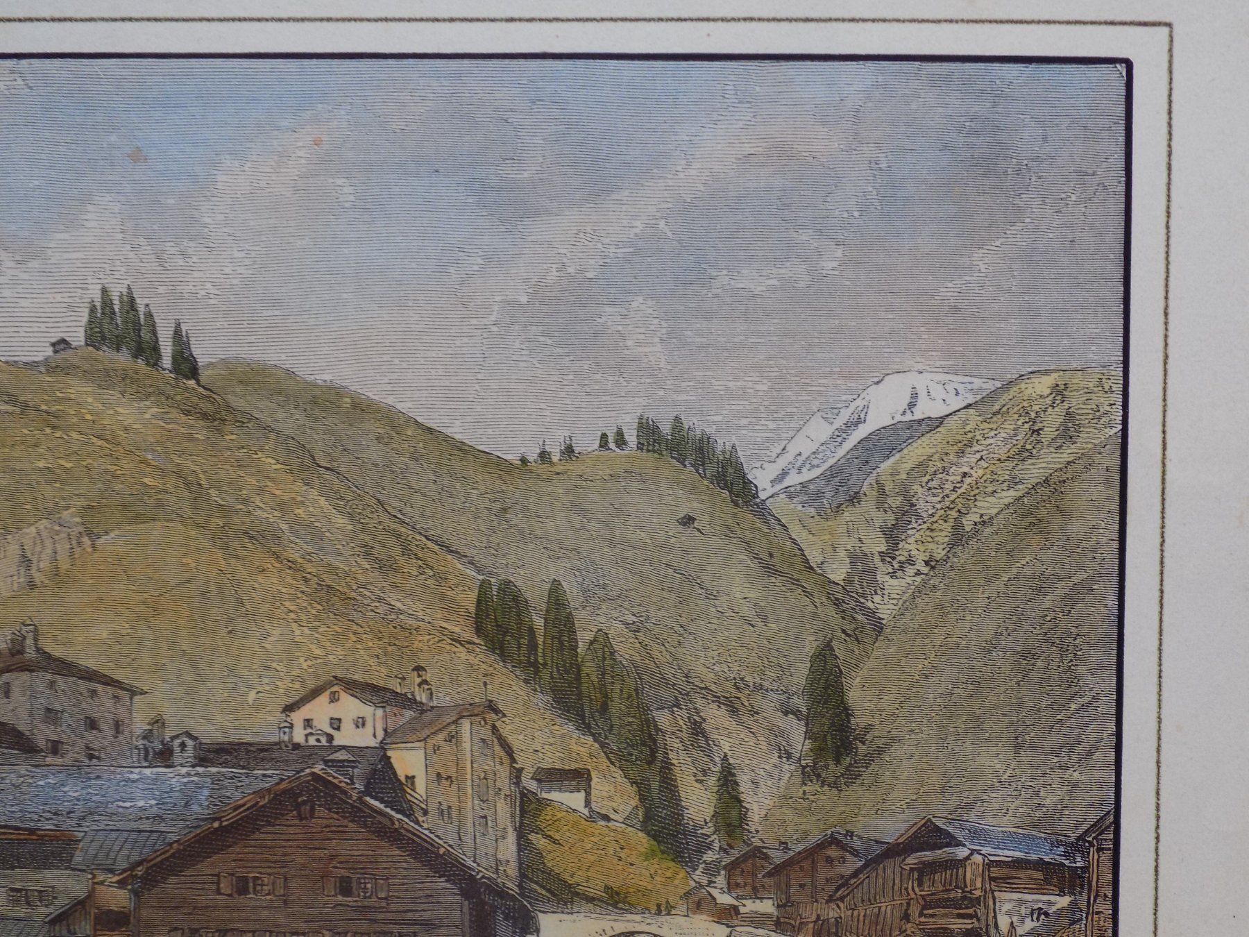 Gravures: Splügen koloriert – D'occasion à Risch par Rischli15 5