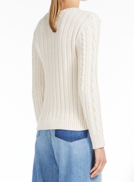 Max Mara Pullover & Sweatshirts: Max Mara Weekend BW Zopfmuster Pullover BASCHI ivory Gr L – Neu und originalverpackt aus Zürich von rar_b2y9 2