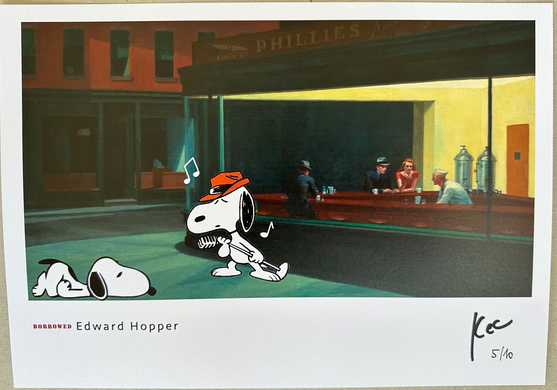 Foto & Immagini: KeC: Edward Hopper singing Snoopy, signiert 5/10 – Nuovo (secondo la descrizione) da Thayngen venduto da Neuhof80