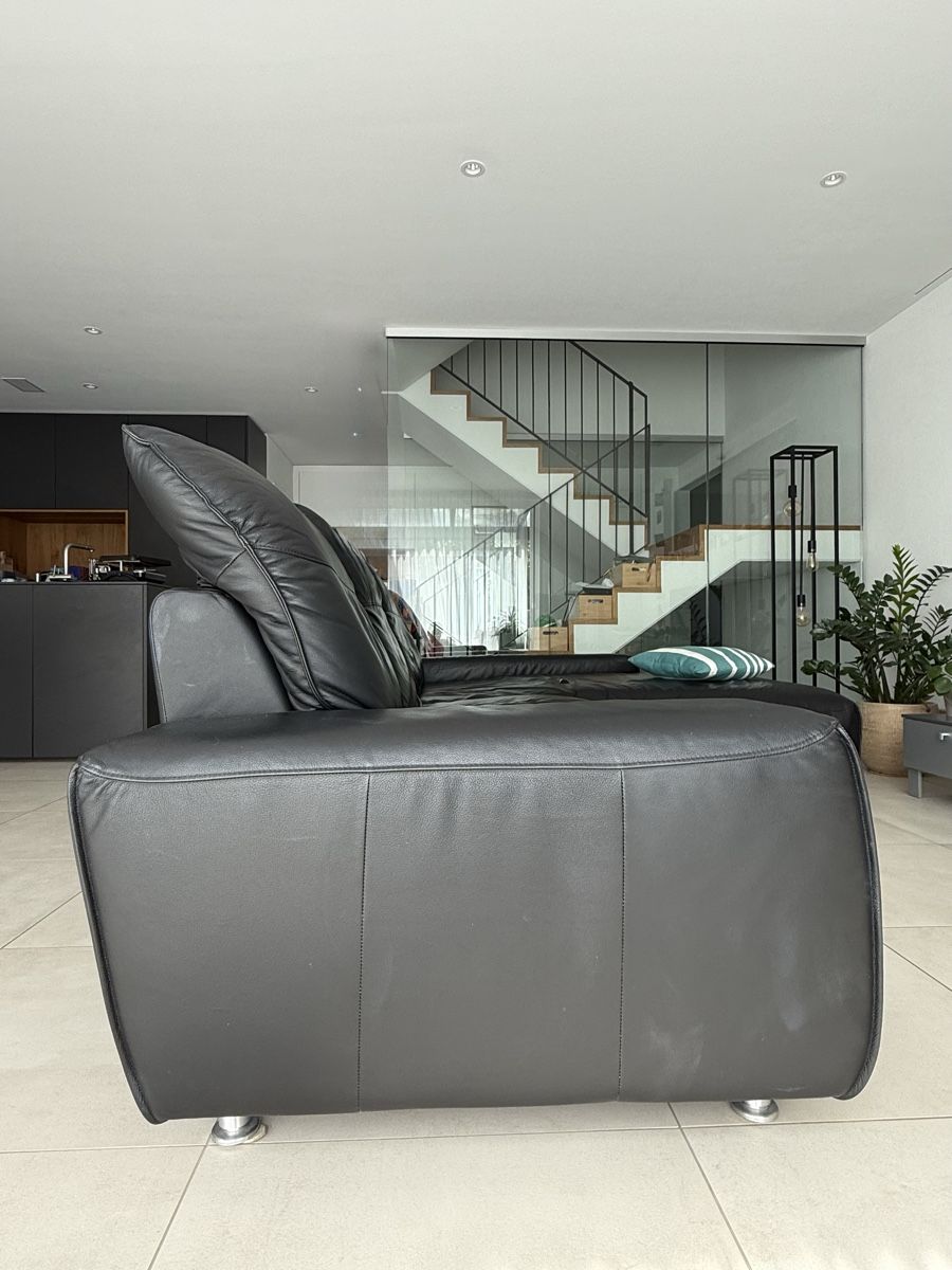 Divani: Ledersofa mit Longchair Musterring – Usato da Wagen venduto da barch80 2