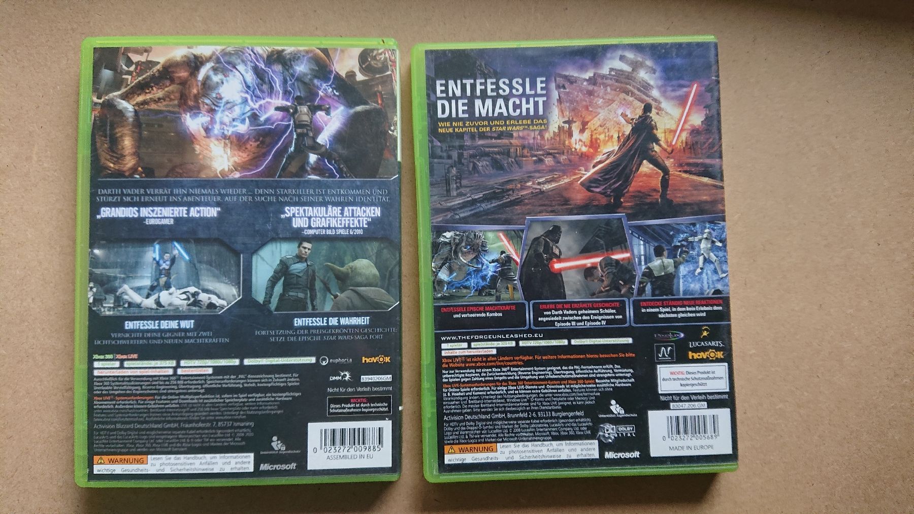 Giochi: Star Wars The Force Unleashed 1 & 2 Xbox 360 – Usato da Chur venduto da FreakofRarity 1