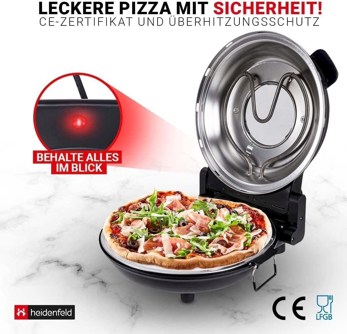 Elettrodomestici da cucina: Heidenfeld elektrischer Pizzaofen Napoli – Nuovo e nell'imballaggio originale da Bottighofen venduto da zaap 5