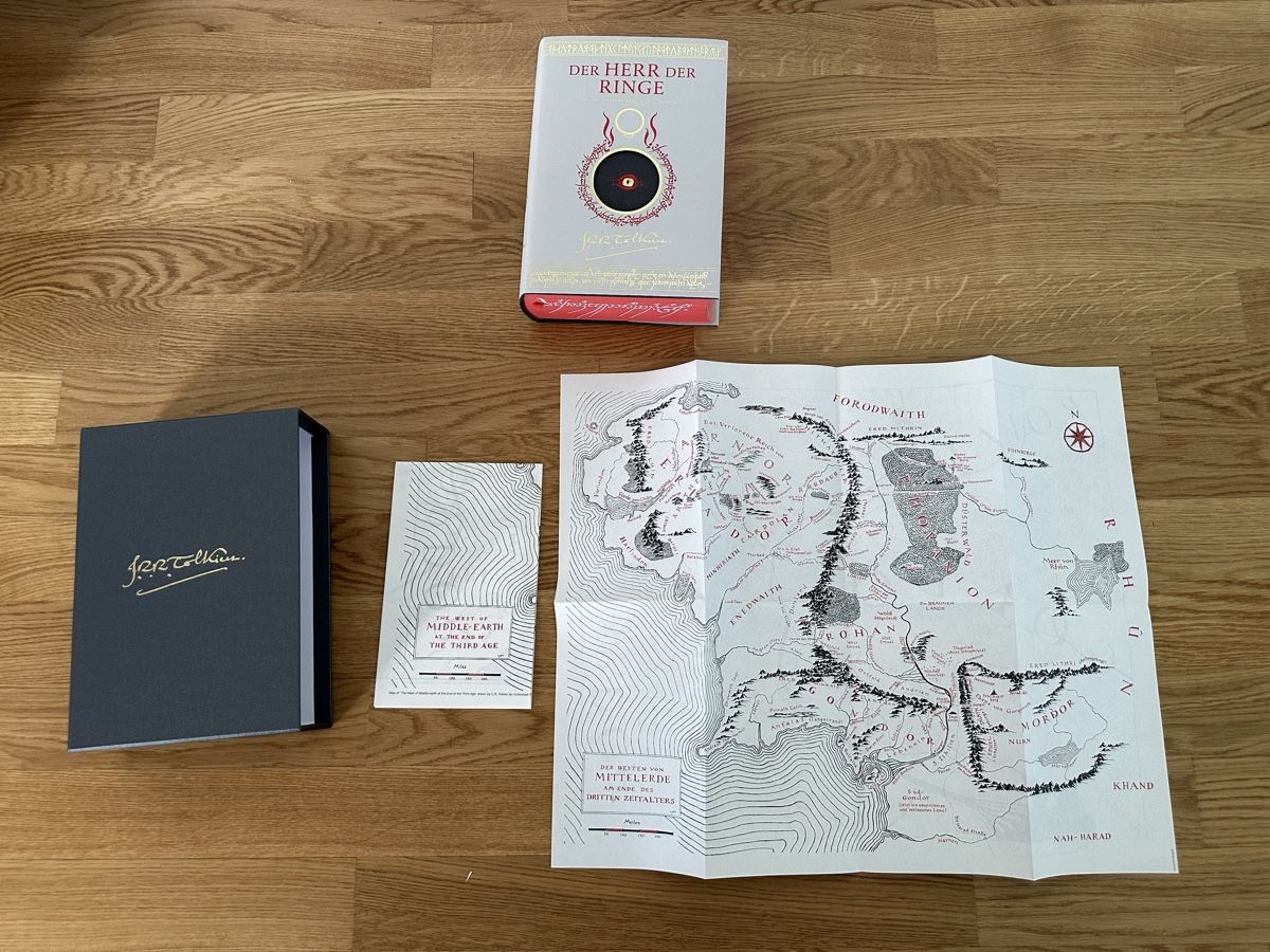 Libri: Der Herr der Ringe Luxusausgabe – Nuovo (secondo la descrizione) da Rotkreuz venduto da A-Vic