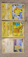 3x Pikachu Sammelkarten