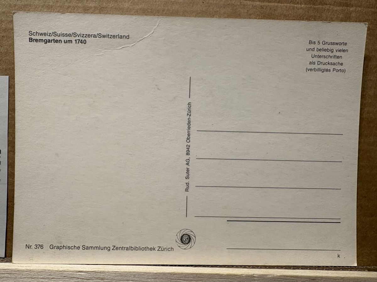 Cartoline postali: AK mit Bild von Bremgarten – Usato da Rümlang venduto da Kartenpost1 2