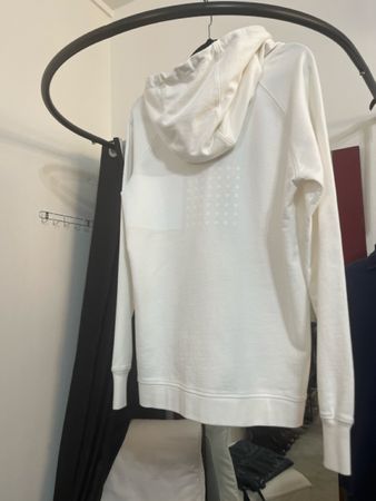 Felpa C.P. Company con cappuccio bianca taglia XS