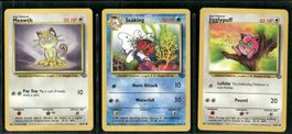 Vintage Pokémon Karte Jungle EN 1999 Lot of 3