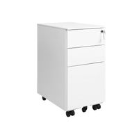 Rollcontainer Stahl Büroschrank mit 3 Schubladen THOR