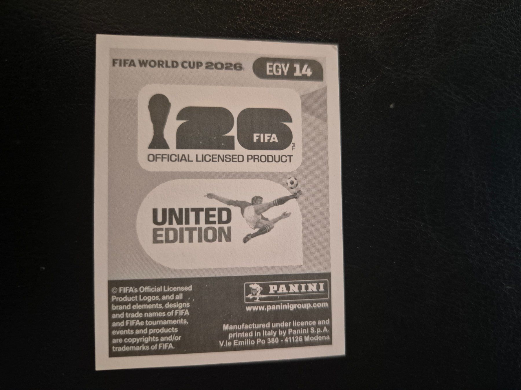 Panini Carte collezionabili: Panini WM 26 EGY 14 – Nuovo (secondo la descrizione) da Rorschacherberg venduto da AJ3108 1