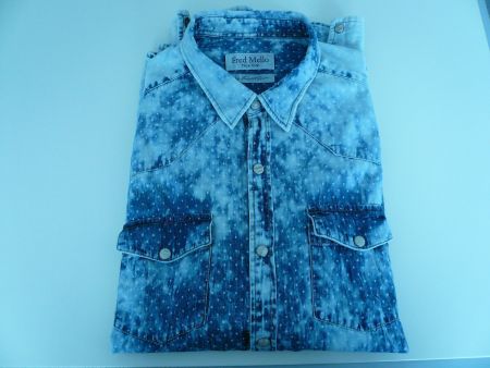 Fred Mello, New York, Jeans Herrenhemd