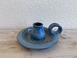 Beau bougeoir bleu