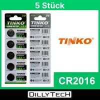 TINKO CR2016 Knopfzellenbatterie - 5 Stk.