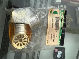 Tamiya Vintage 43006 QD Gold Quick Drive Wheels Front 1 rear