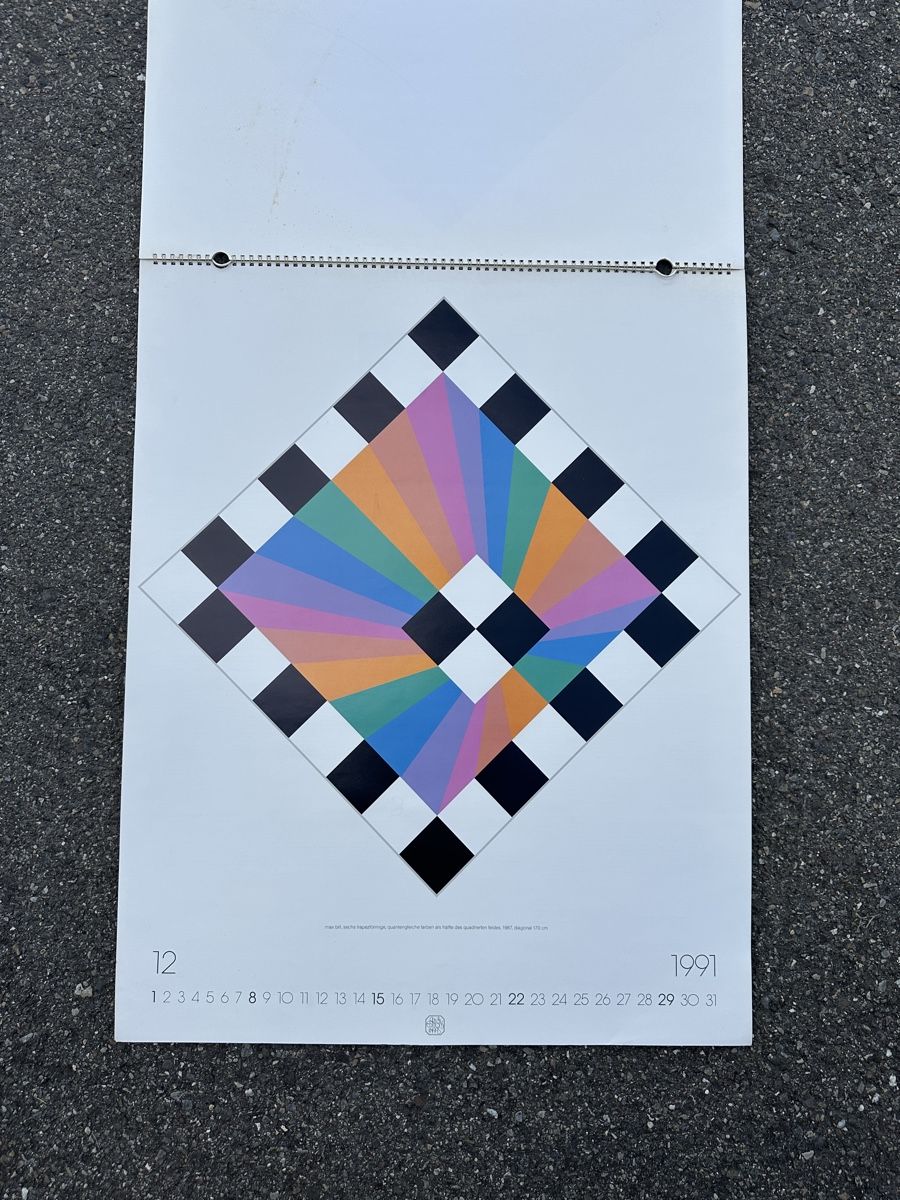 Foto & Immagini: Max Bill Kalender 1991 – Usato da Zürich venduto da frauflufelberg 6