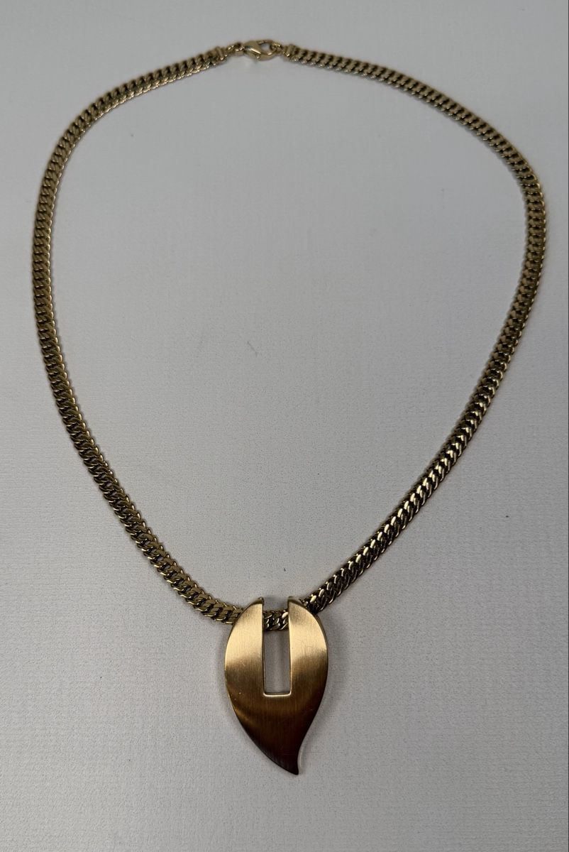 Pierre Lang Catenine: Pierre Lang Vintage Statement Collier Goldfarben – Usato da Rombach venduto da vir_2dsd