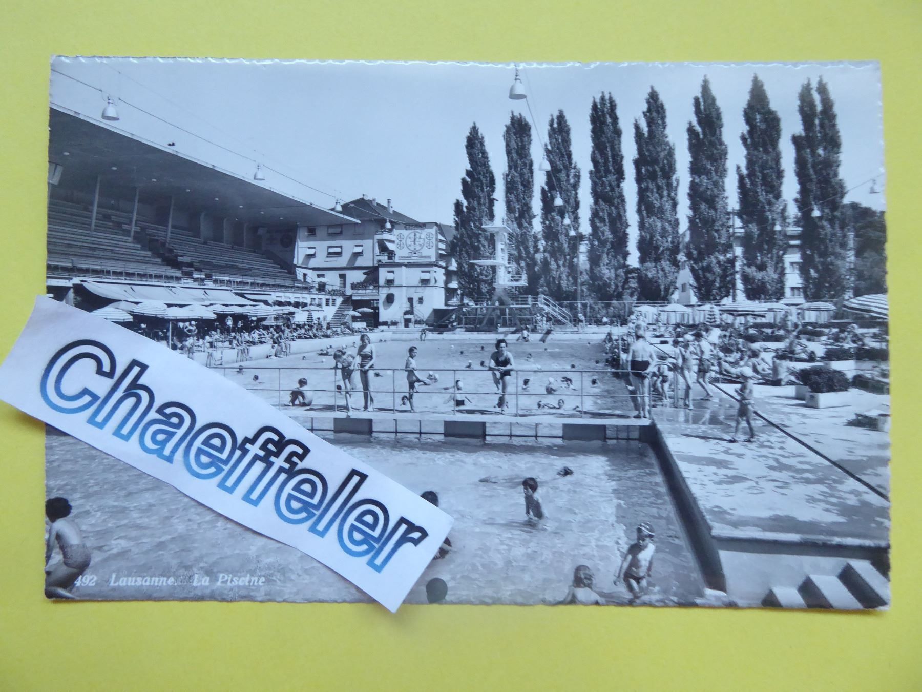 Ansichtskarten: 492 Lausanne,  La Piscine – Neu (gemäss Beschreibung) aus Zürich von Chaeffeler