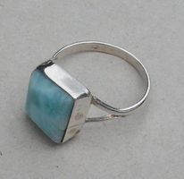 ♥ RING / LARIMAR - ATLANTIS STEIN / GROSSE 51 ♥