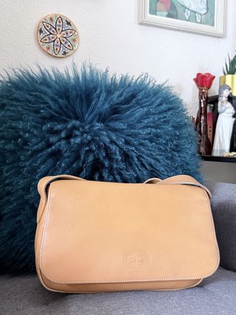 Magnifique Sac Baguette Vintage Longchamp "Le Foulonné"