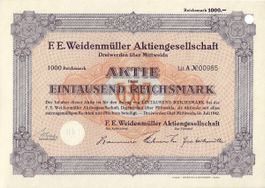 F.E. Weidenmüller AG Dreiwerden über Mittweida - 1942