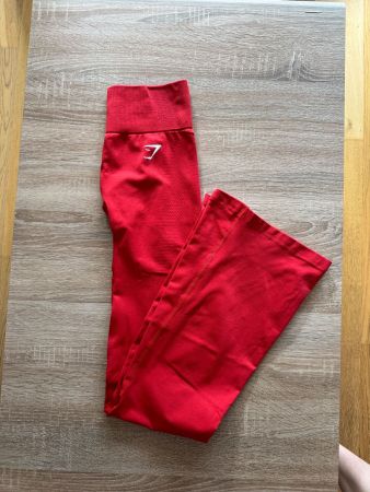 VITAL SOFT FLARED LEGGINGS - S (Velocity Red)