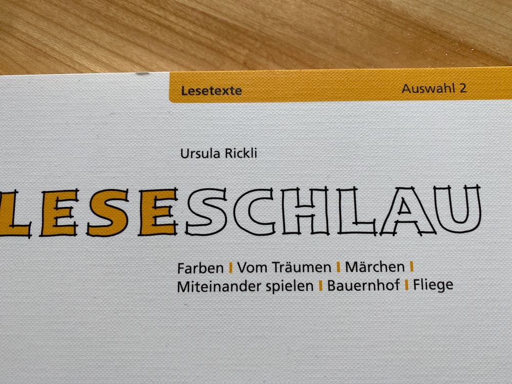 Leseschlau Auswahl 2 Lehrmittel Primarschule 1 Ursula Rickli (Gebraucht