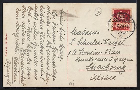 Cartoline postali: AK Herisau, Heinrichsbad, 1920 – Usato da Berlin venduto da bartko-reher 1