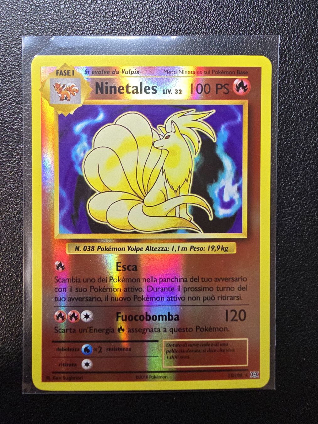 Pokémon Carte collezionabili: Ninetales Holo Reverse 15/108 – Usato da Sementina venduto da Pplat1num